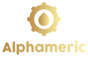 Alphameric Logo Gold